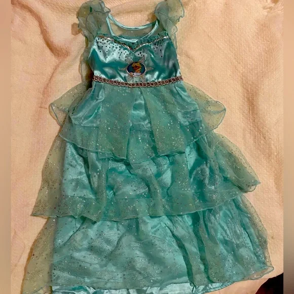 green emerald velvet dress Frozen L.Dis Frozen Elsa Premium.Costume (Lrg).Regular – Toys4me main image 1